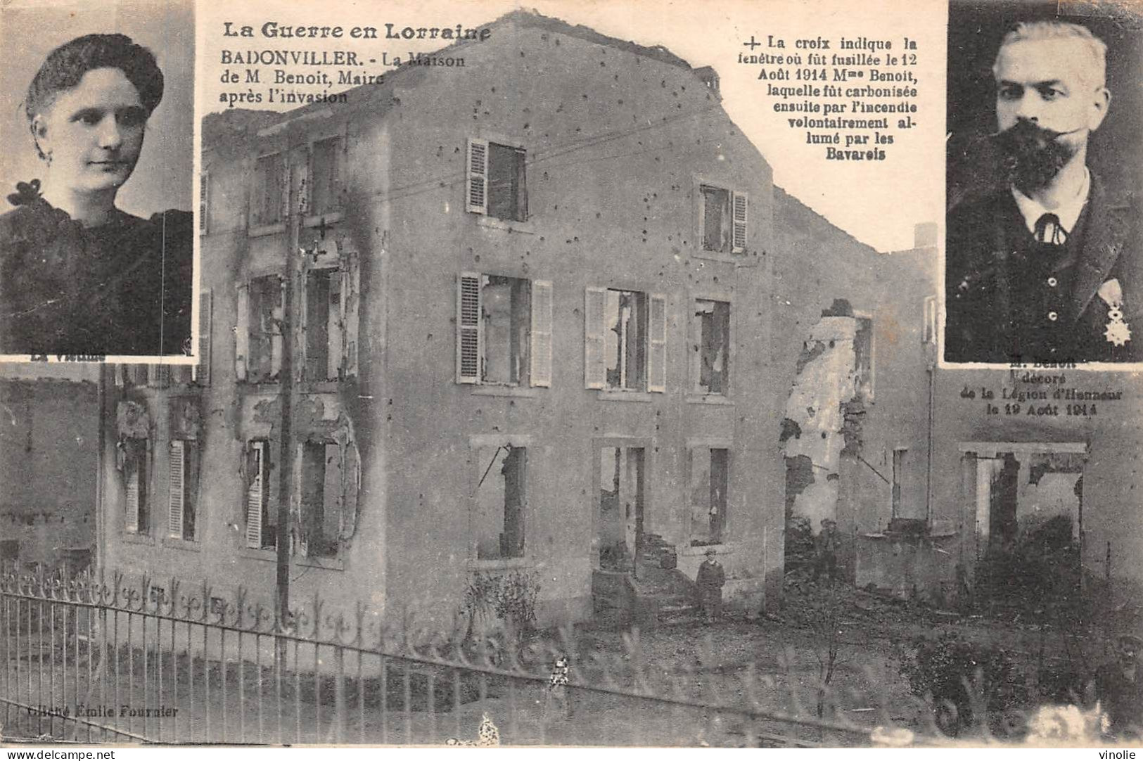 24-5119 : BADONVILLER.  GUERRE DE 1914. RUINES - Sonstige & Ohne Zuordnung