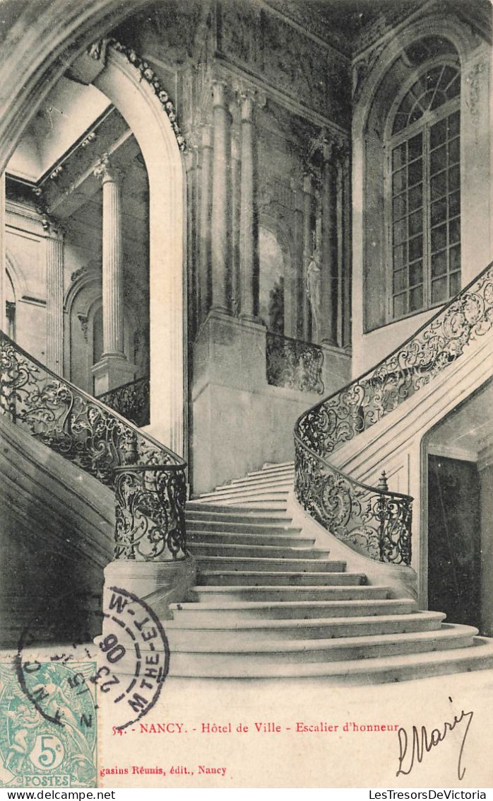 FRANCE - Nancy - Hôtel De Ville - Vue Sur L'escalier D'honneur - Vue à L'intérieure - Carte Postale Ancienne - Nancy