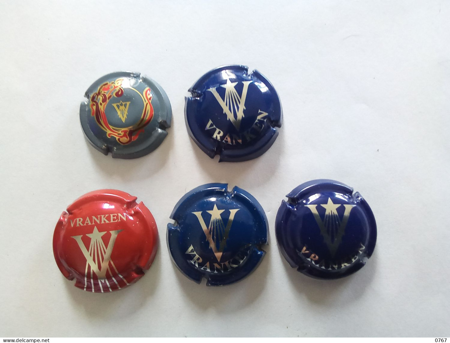 Lot De 5 Capsules Muselets Champagne Vranken Différentes  ( Bazarcollect28 ) - Vranken