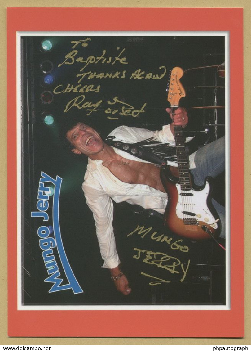 Ray Dorset - Mungo Jerry - British Singer - Nice Signed Photo - 2000s - COA - Cantantes Y Musicos