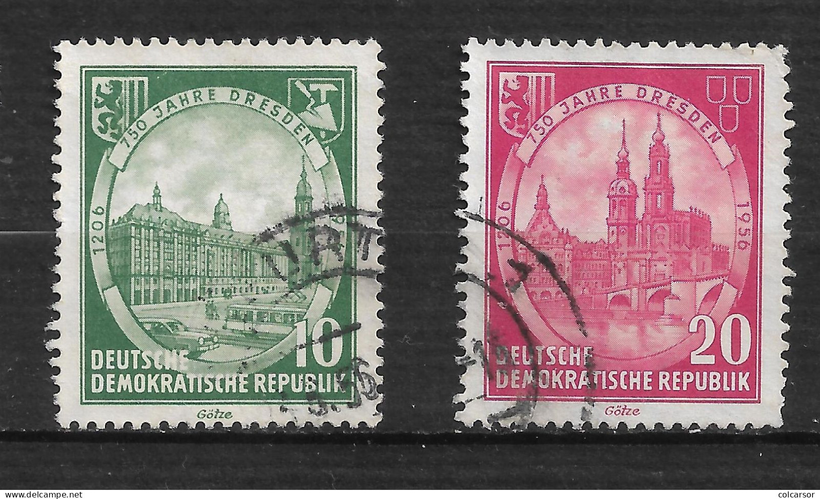 ALLEMAGNE   REPUBLIQUE DÉMOCRATIQUE  N°   248/49 "  DRESDE " - Usados