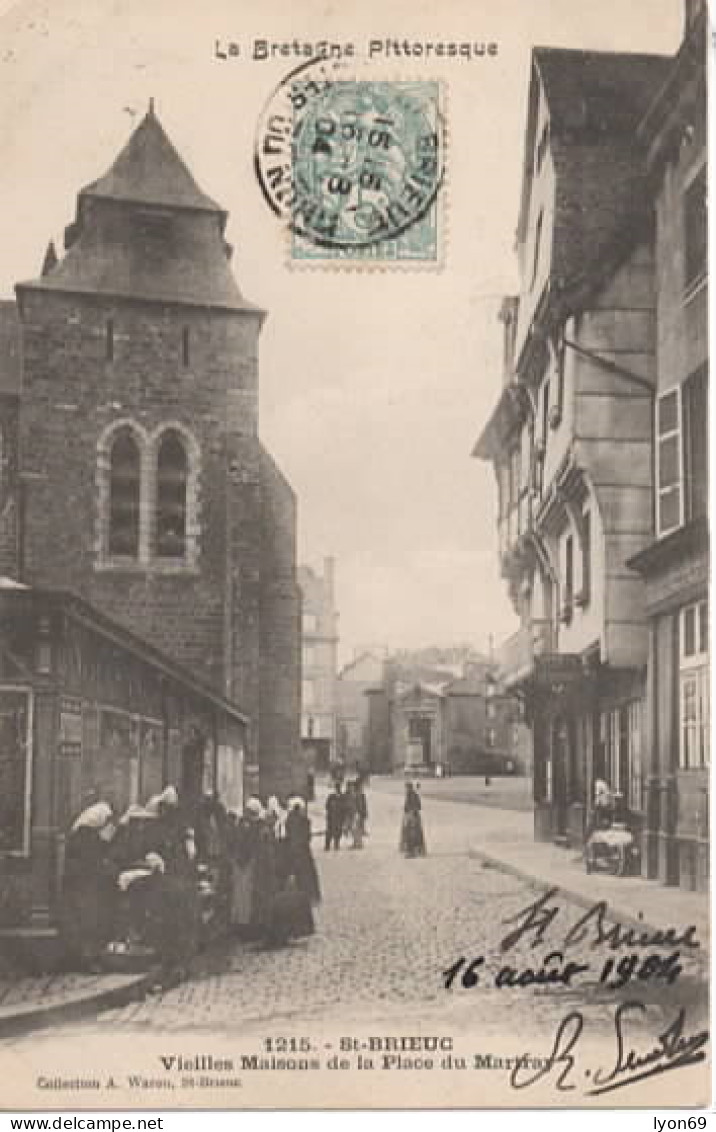 SAINT BRIEUC 1218  VIEILLES MAISONS  D LA PLACE DU MARTEAY - Saint-Brieuc