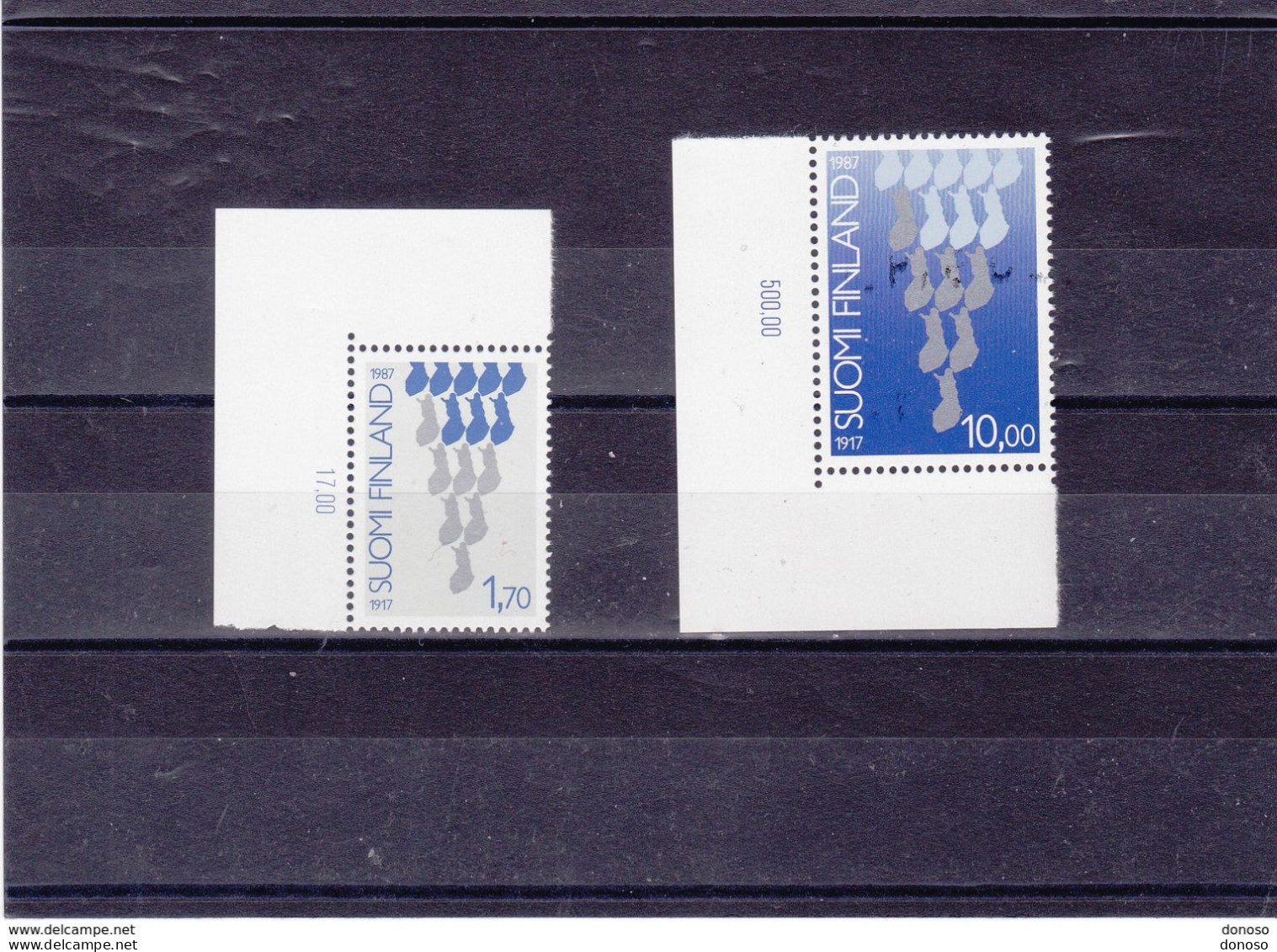FINLANDE 1987 INDEPENDANCE Yvert 993-994, Michel 1029-1030 NEUF** MNH Cote 6,50 Euros - Unused Stamps