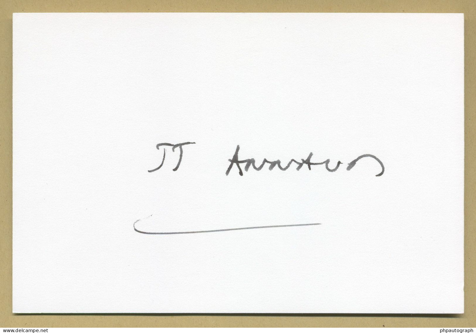 Jean-Jacques Annaud - French Film Director - Signed Card + Photo - 1999 - COA - Acteurs & Toneelspelers