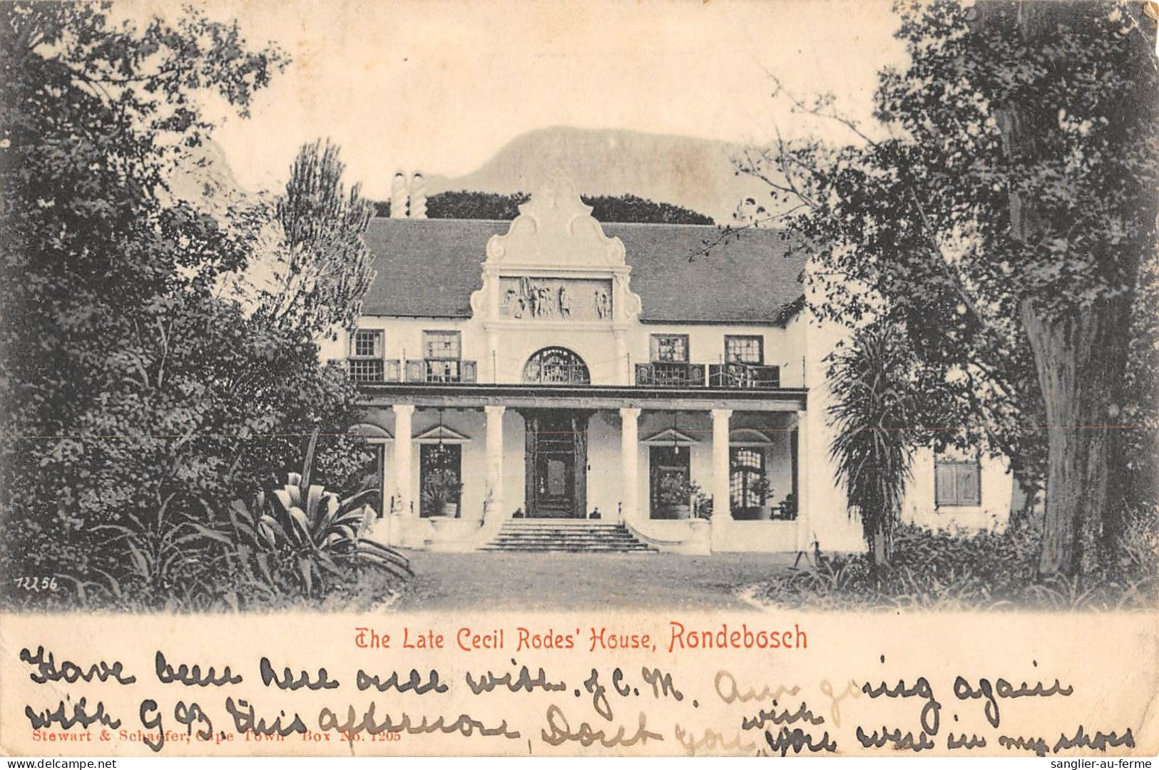 CPA / AFRIQUE DU SUD / THE LATE CECIL RODE'S HOUSE / RONDEBOSCH - Südafrika