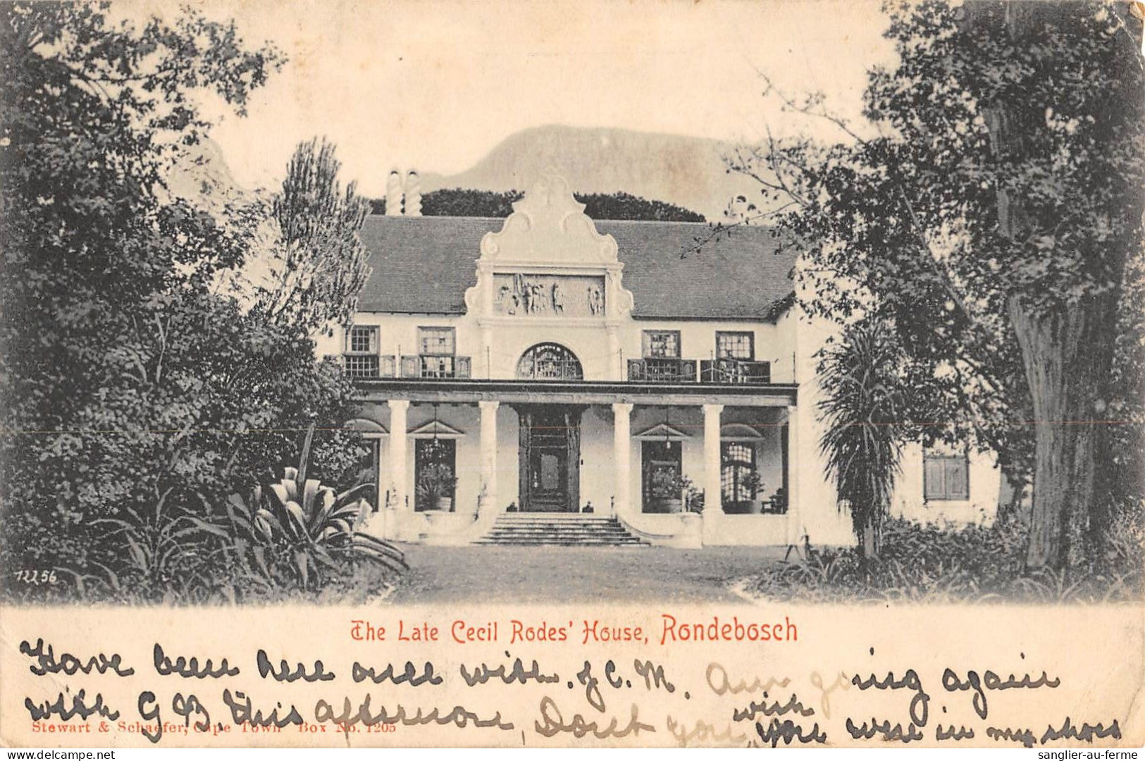 CPA / AFRIQUE DU SUD / THE LATE CECIL RODE'S HOUSE / RONDEBOSCH - South Africa