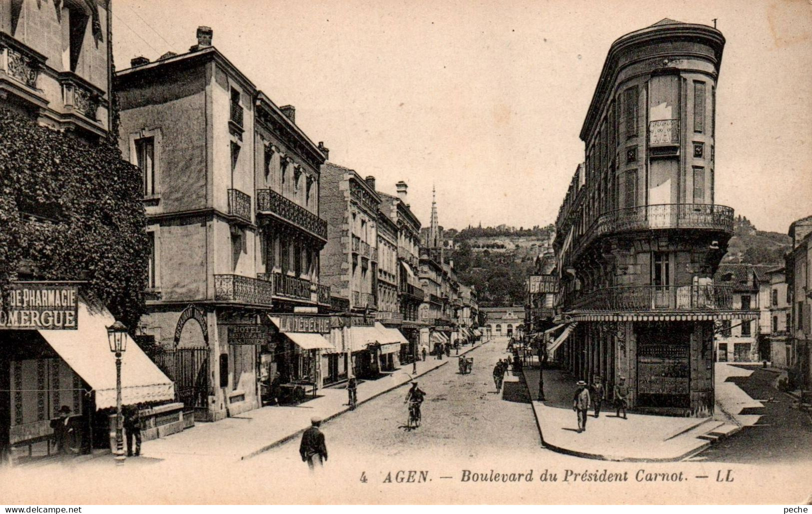 N°1115 W -cpa Agen -boulevard Du Président Carnot- - Agen