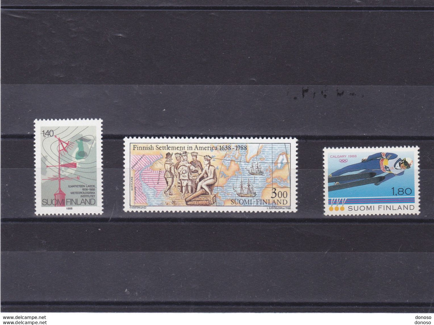 FINLANDE 1988  Yvert 1011 + 1012 + 1013 NEUF** MNH Cote : 4 Euros - Nuevos