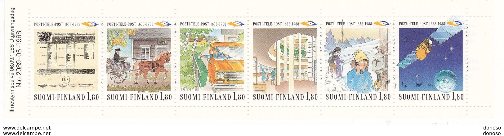 FINLANDE 1988  PTT Yvert 1023-1028 , Michel 1059-1064 CARNET NEUF** MNH Cote 7,50 Euros - Ongebruikt