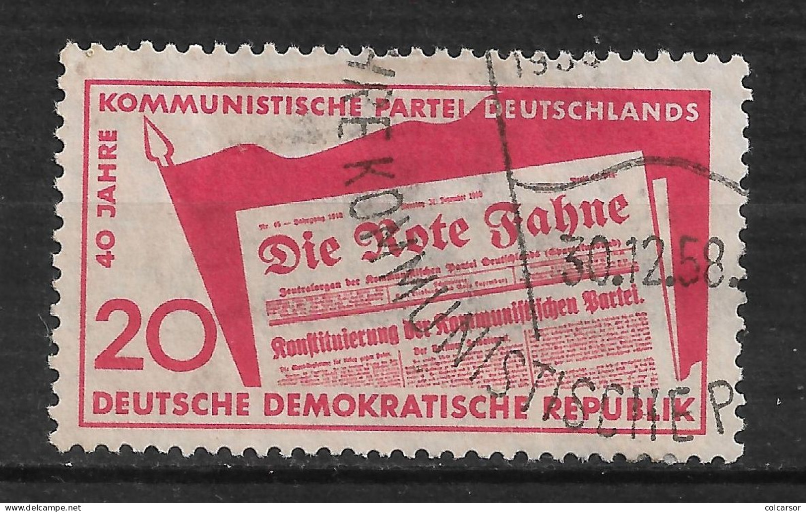 ALLEMAGNE   REPUBLIQUE DÉMOCRATIQUE  N°   387 " PARTI COMMUNISTE" - Usati