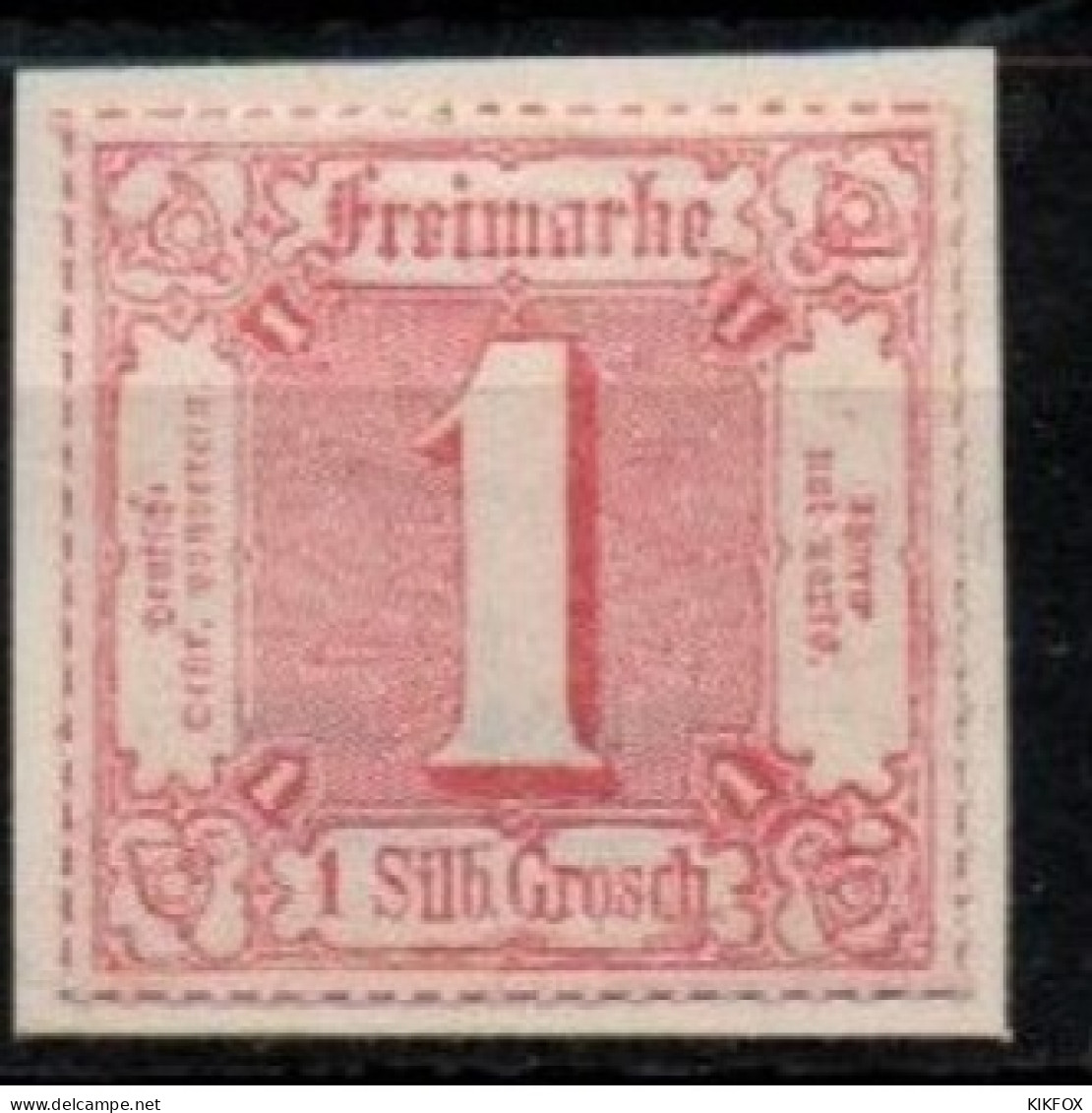 ALTDEUTSCHLAND , THURN UND TAXIS, 1866,  MI 48, 1 SILBERGROSCHEN, ZIFFER IM QUADRAT UNGEBRAUCHT, - Neufs