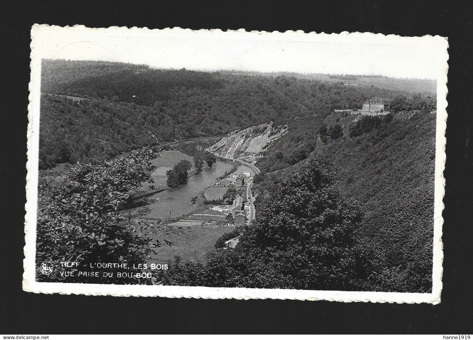 Tilff Vue Prise Du Bou Bou L' Ourthe Les Bois Photo Carte Esneux Liège Htje - Esneux