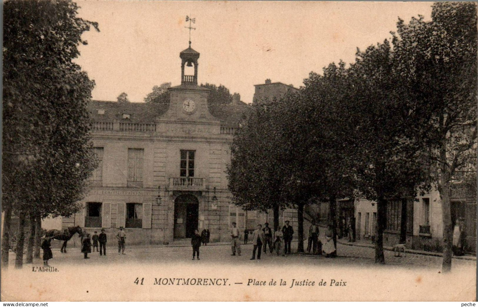 N°1117 W -cpa Montmorency -place De La Justice De Paix- - Montmorency