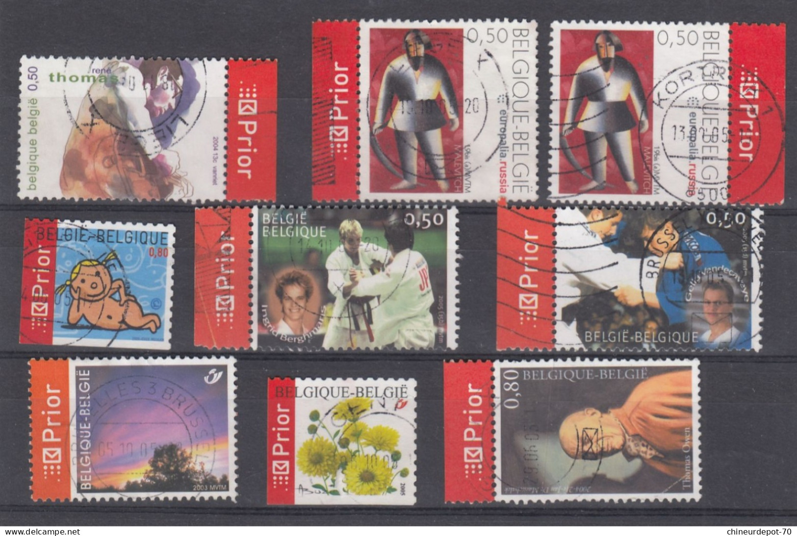 TIMBRES BELGE NON Classés Prior - Other & Unclassified