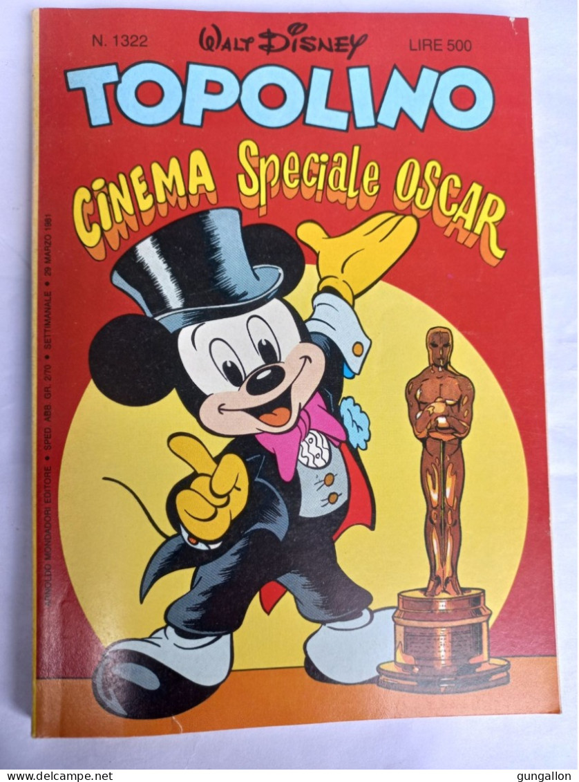 Topolino (Mondadori 1981)  N. 1322 - Disney