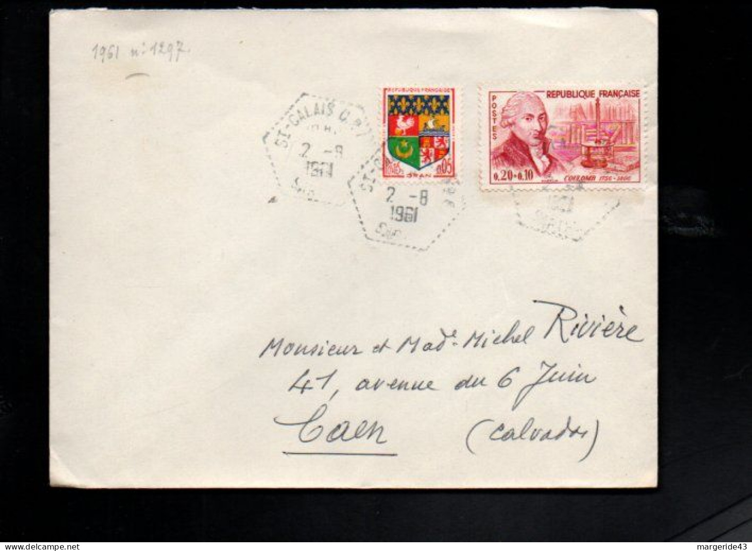 LETTRE DE SAINT CALAIS C P I 1961 - 1961-....