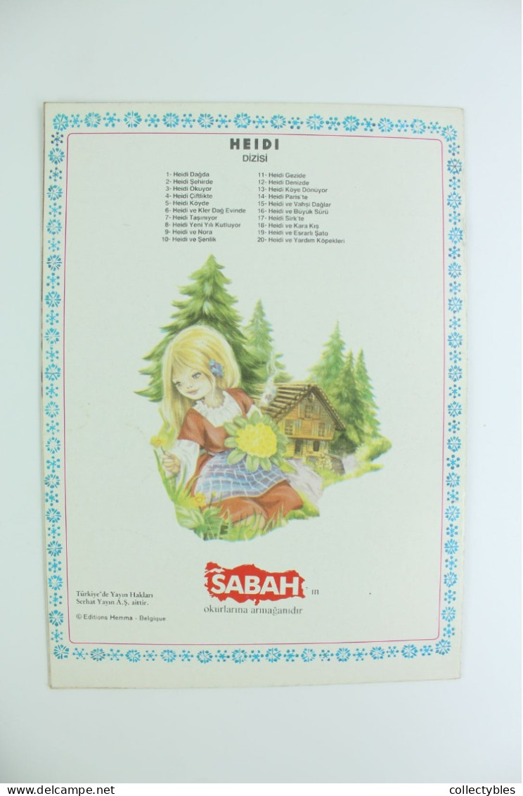 HEIDI Turkish Book Series 1990s COMPLETE SET 1-20 Johanna Spyri FREE SHIPPING