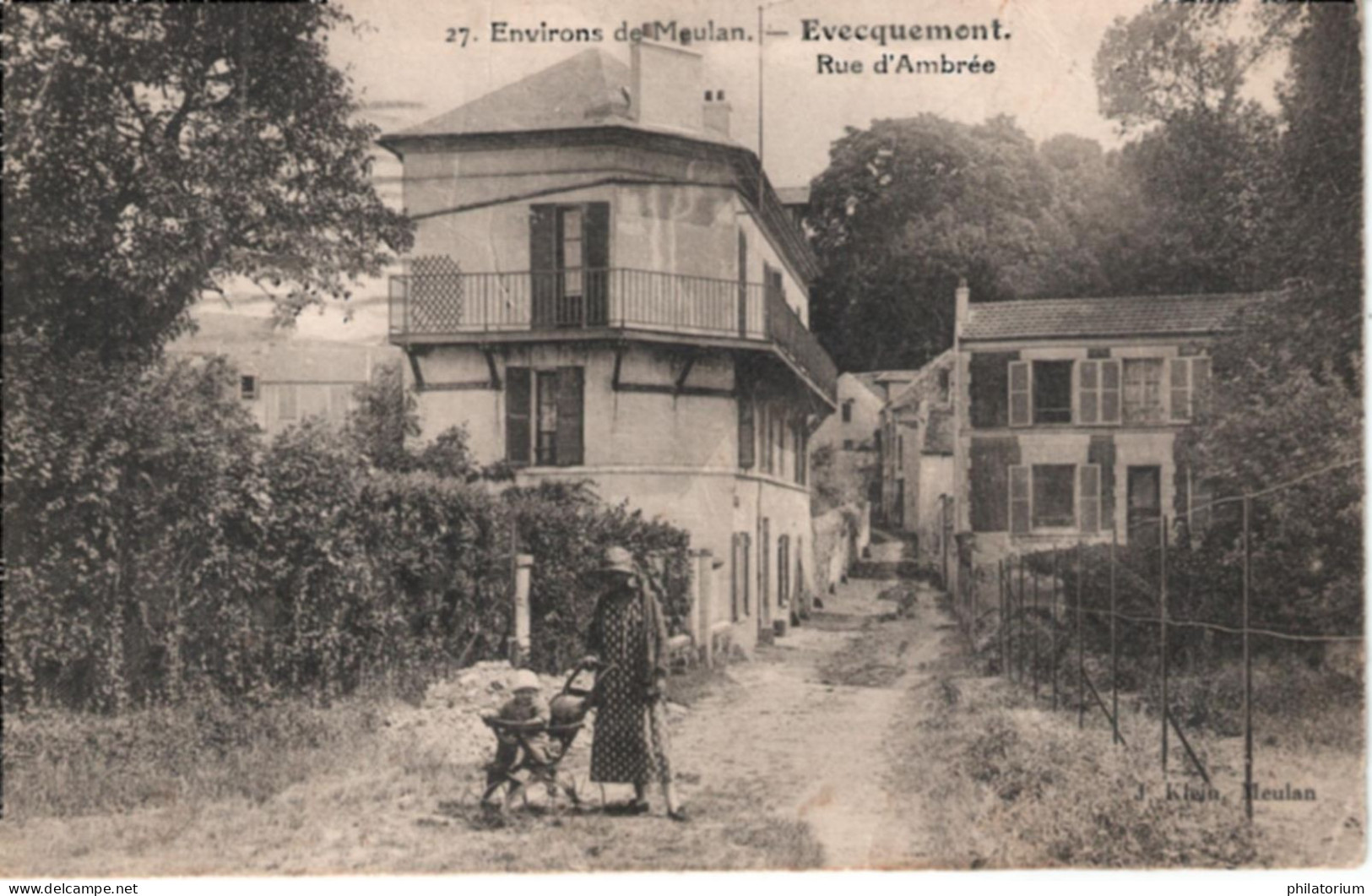 78  EVECQUEMONT   Rue  D'Ambrée  (environs De Meulan) - Autres & Non Classés