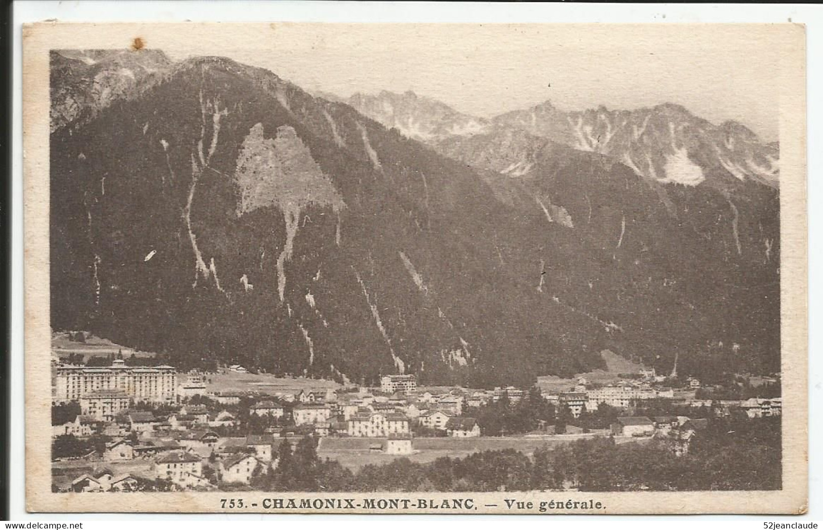 Vue Générale     1934    N° 753 - Chamonix-Mont-Blanc