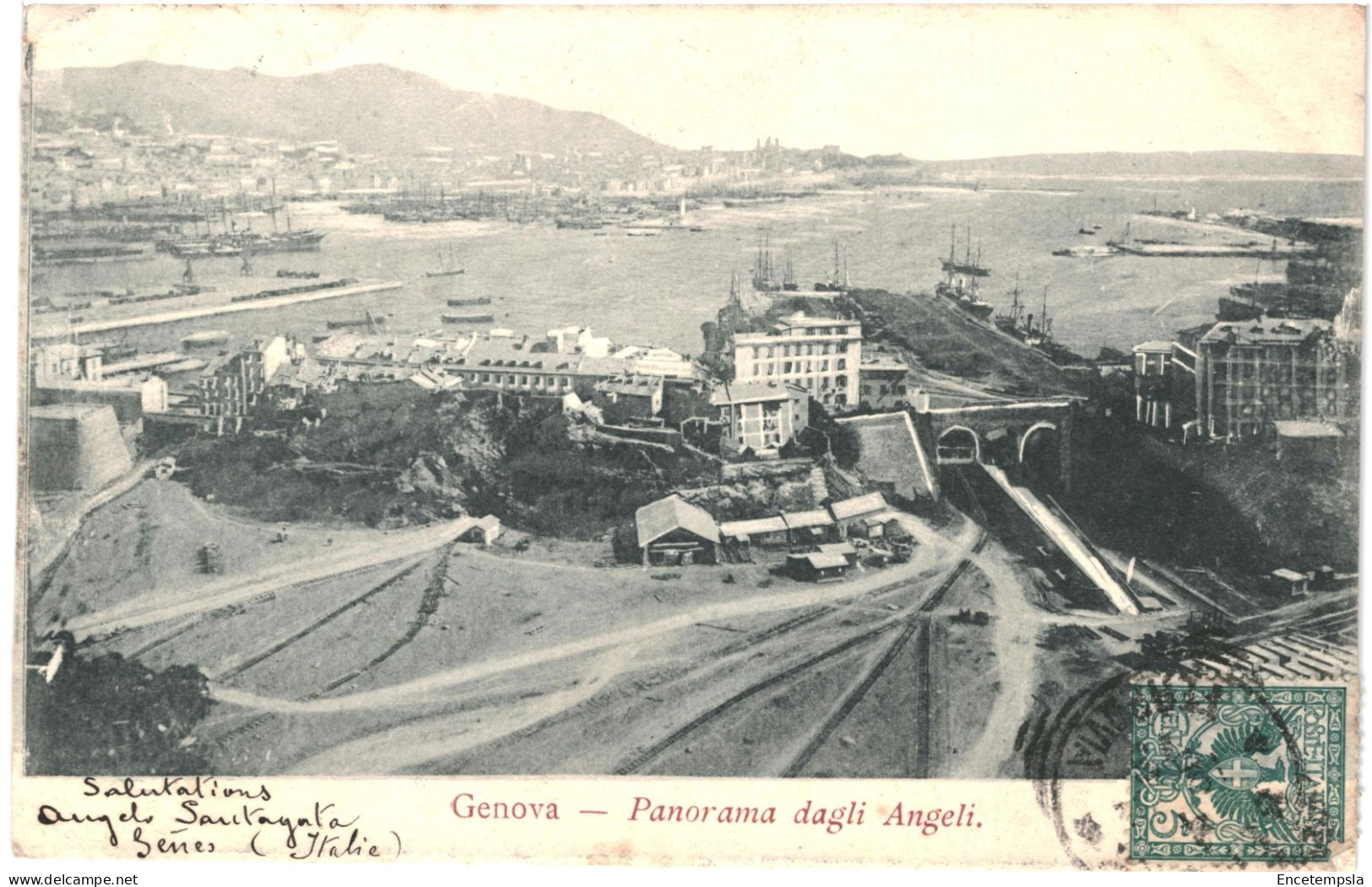 CPA Carte Postale Italie Genova Panorama Dagli Angeli Début 1900  VM80081 - Genova (Genua)