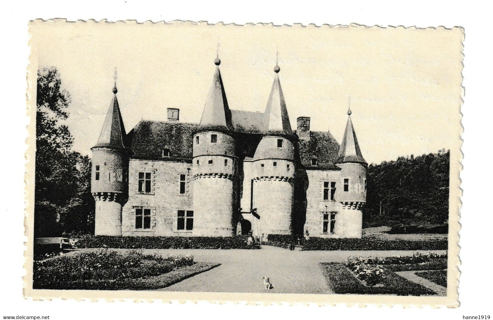 Yvoir Spontin Chateau Féodal Façade Principale Htje - Yvoir