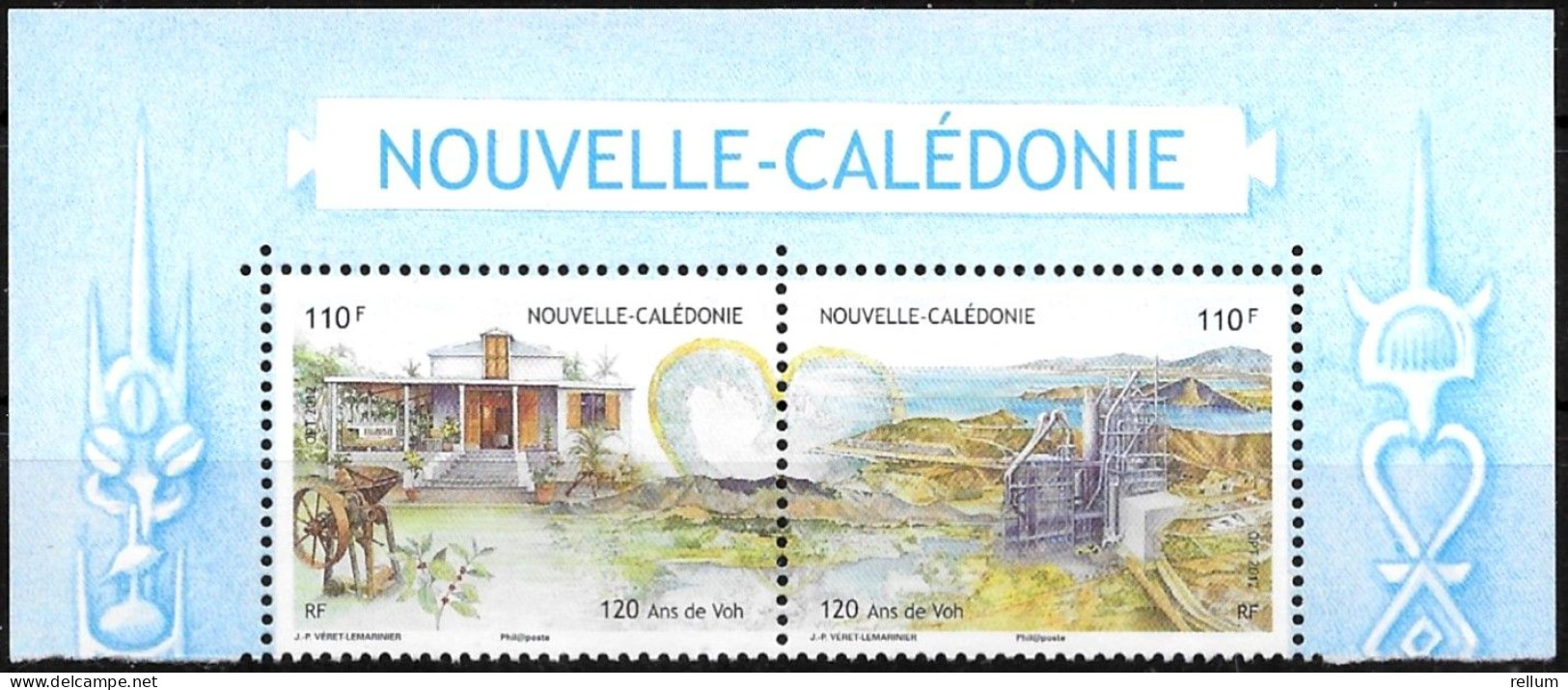 Nouvelle Calédonie 2012 - Yvert Et Tellier Nr. 1143/1144 Se Tenant - Michel Nr. 1579/1180 Zusammenhängend  ** - Ungebraucht