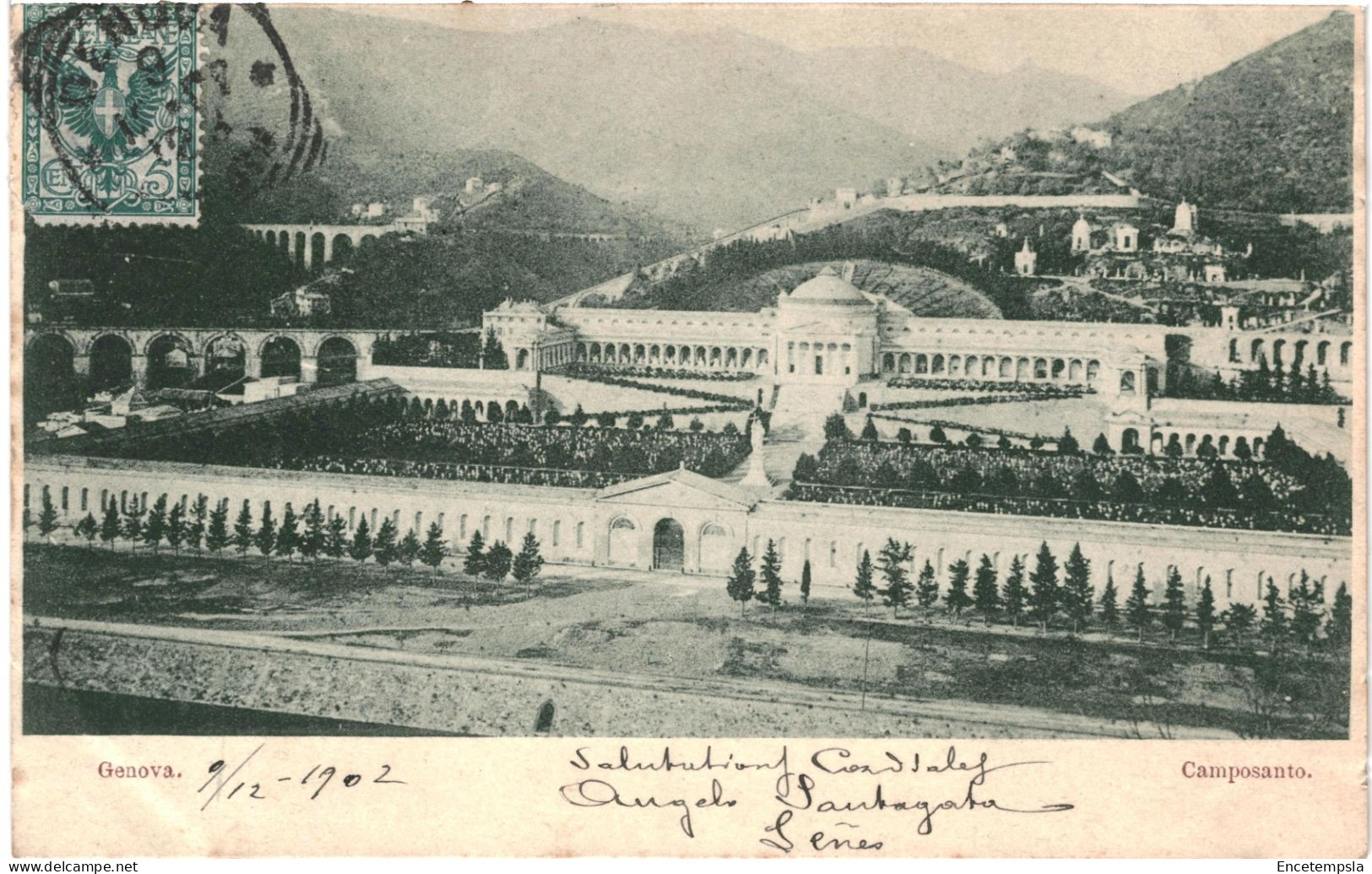 CPA Carte Postale Italie Genova Camposanto 1902 VM80082ok - Genova (Genua)