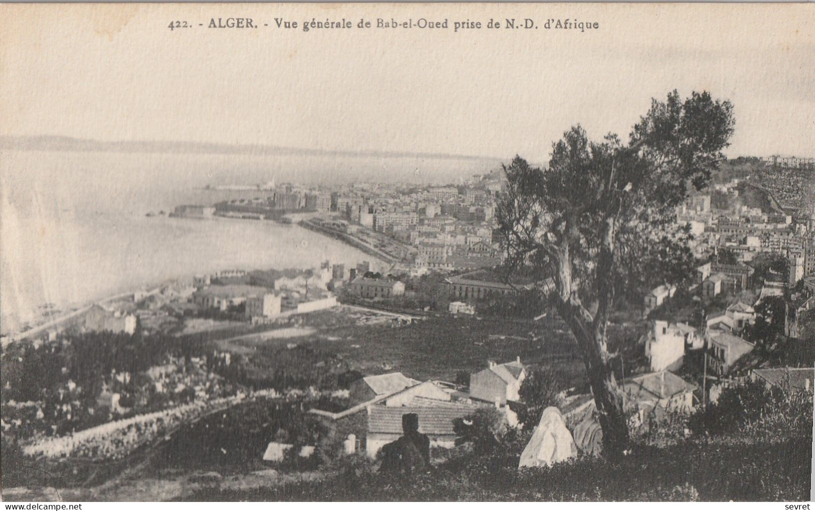 ALGER  - Vue Générale De Bab El Oued Prise De N-D D'Afrique - Algerien