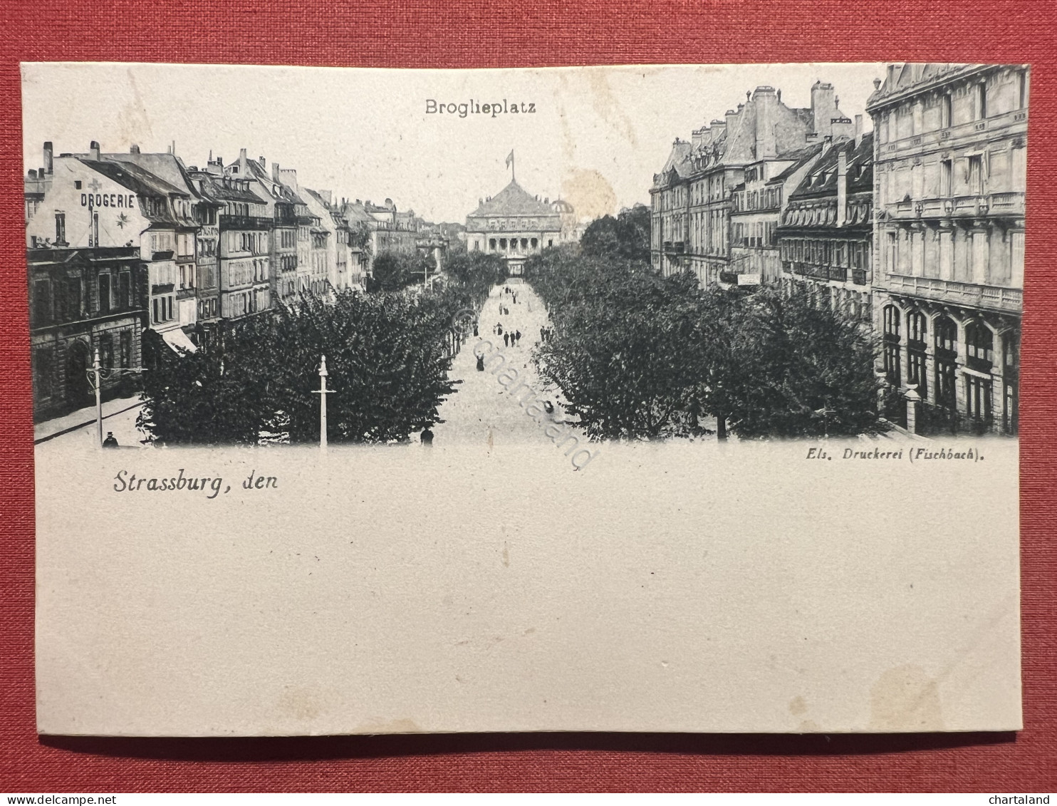 Cartolina - Strassburg, Den - Broglieplatz - 1900 Ca. - Zonder Classificatie
