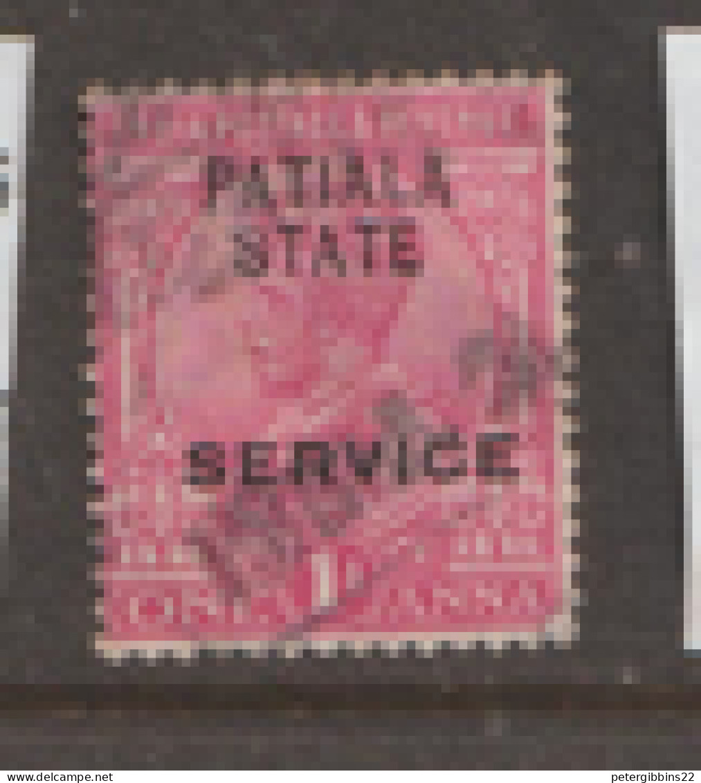 India Patiala Service   1913   SG  037  1a   Fine Used - Patiala