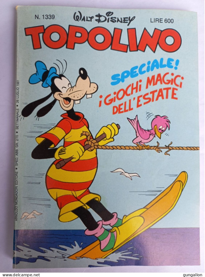 Topolino (Mondadori 1981)  N. 1339 - Disney