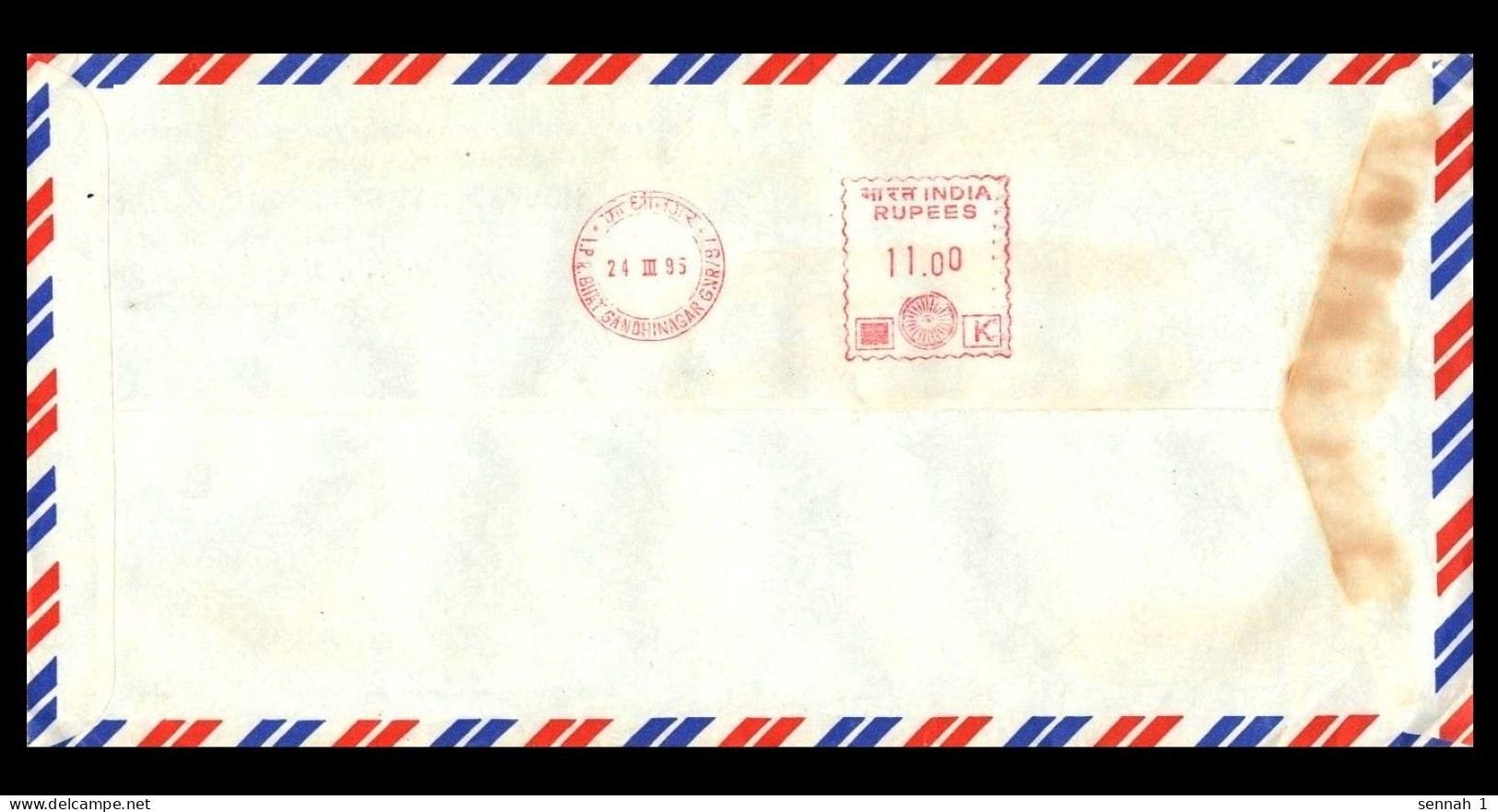 Indien / India: Absenderfreistempel / Meter Cancel Gandhinagar [Institute For Plasma Research], 1995 - Physik