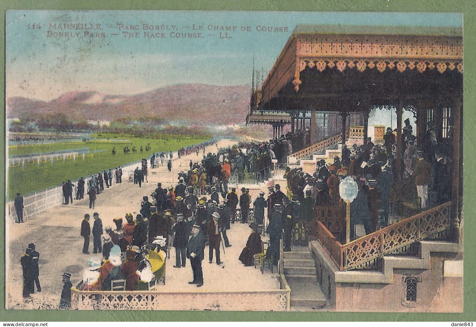 CPA - BOUCHES DU RHONE - MARSEILLE - PARC BORÉLY - LE CHAMP DE COURSES - LES TRIBUNES - Grosse Animation - Parken En Tuinen