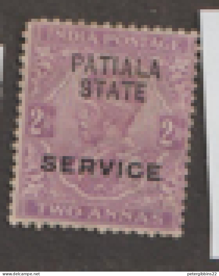 India Patiala  Service 1913   SG  039a  2a  Reddish Purple Fine Used - Patiala