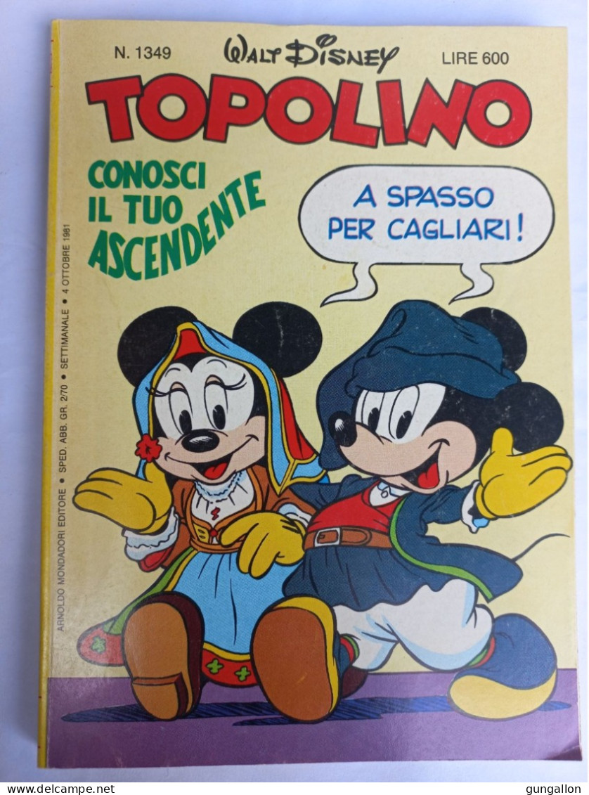 Topolino (Mondadori 1981)  N. 1349 - Disney