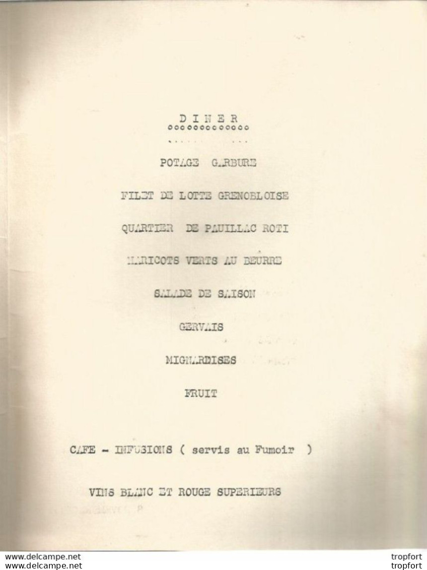 PP / MENU Transatlantique EL OUED ALGER TUNIS ORAN Paquebot Ville D'ORAN 1956 MENU - Menus