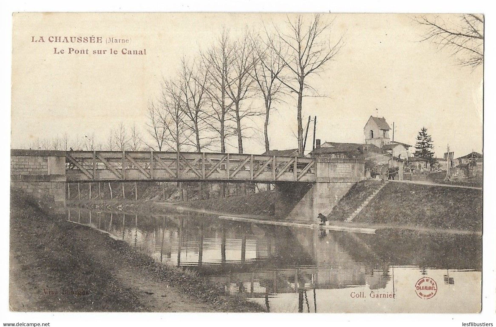CPA 51 LA CHAUSSEE Le Pont Sur Le Canal - Altri & Non Classificati