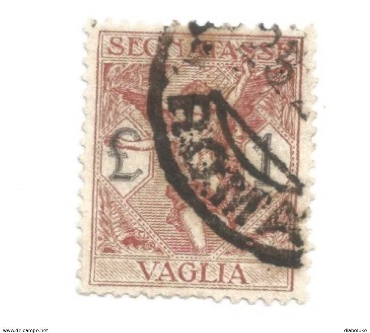 (REGNO D'ITALIA) 1924, SEGNATASSE PER VAGLIA, SOGGETTI ALLEGORICI - Serie Di 6 Francobolli Usati - Taxe