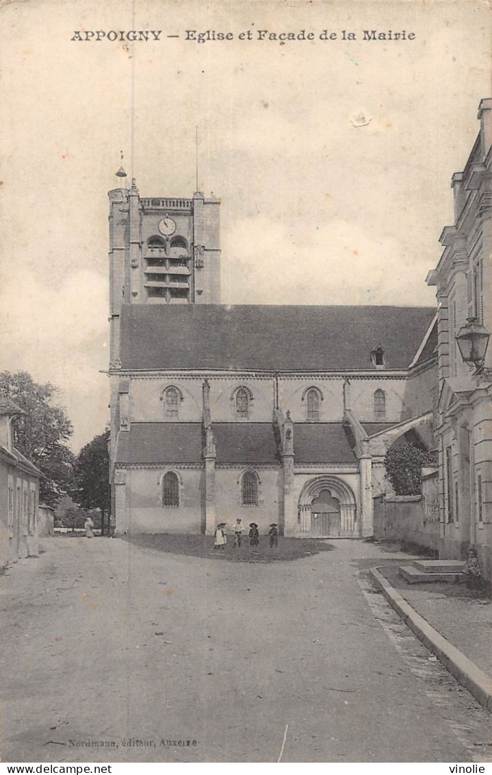 24-5141 : APPOIGNY. EGLISE ET MAIRIE - Appoigny