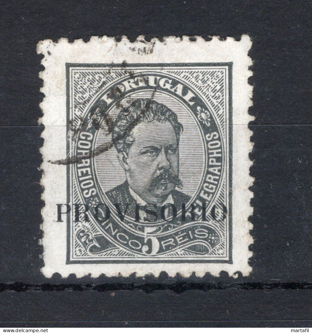 1892 PORTOGALLO N.78 USATO "Provisorio" - Oblitérés