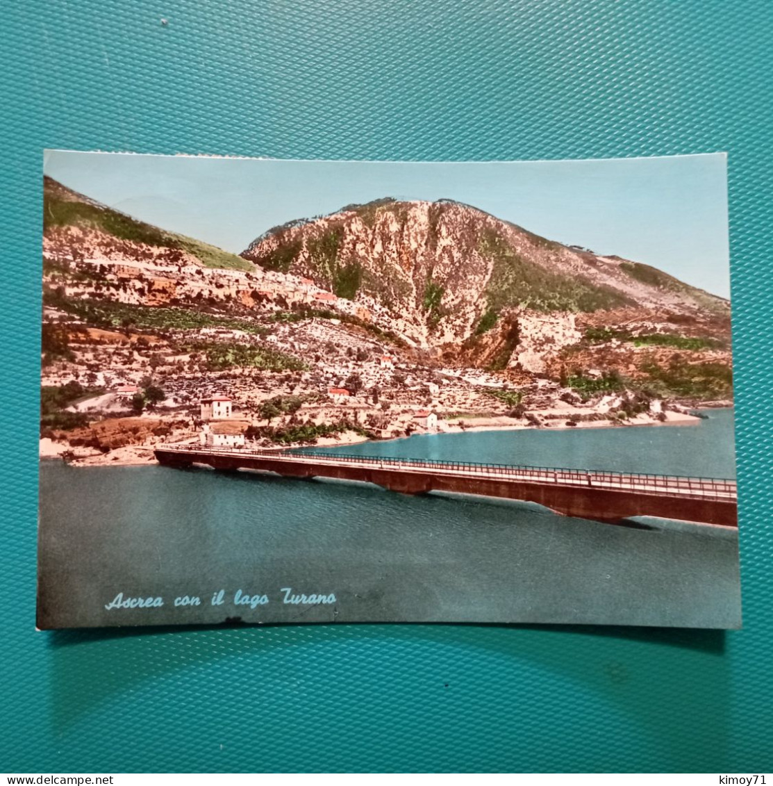 Cartolina Ascrea Con Il Lago Turano. Viaggiata - Rieti