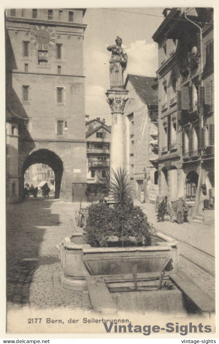 Bern / Switzerland: Der Seilerbrunnen (Vintage PC 1908) - Bern