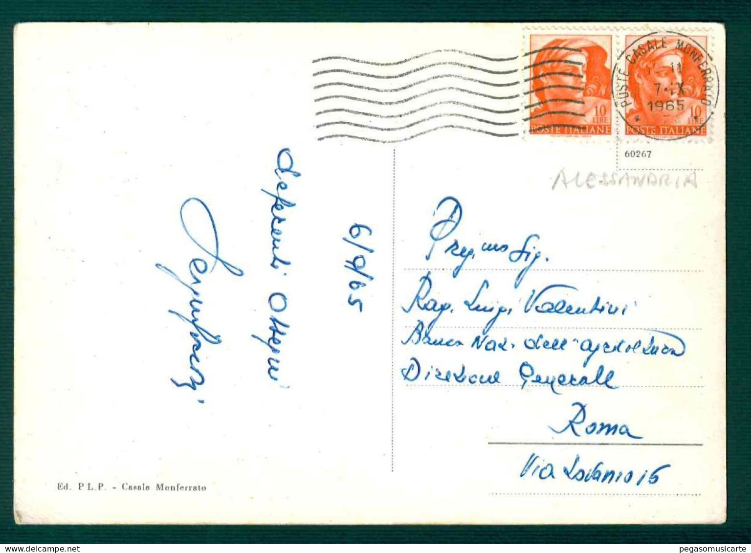 BF044 CERRINA VALLE - PANORAMA - ALESSANDRIA - 1965 - Sonstige & Ohne Zuordnung