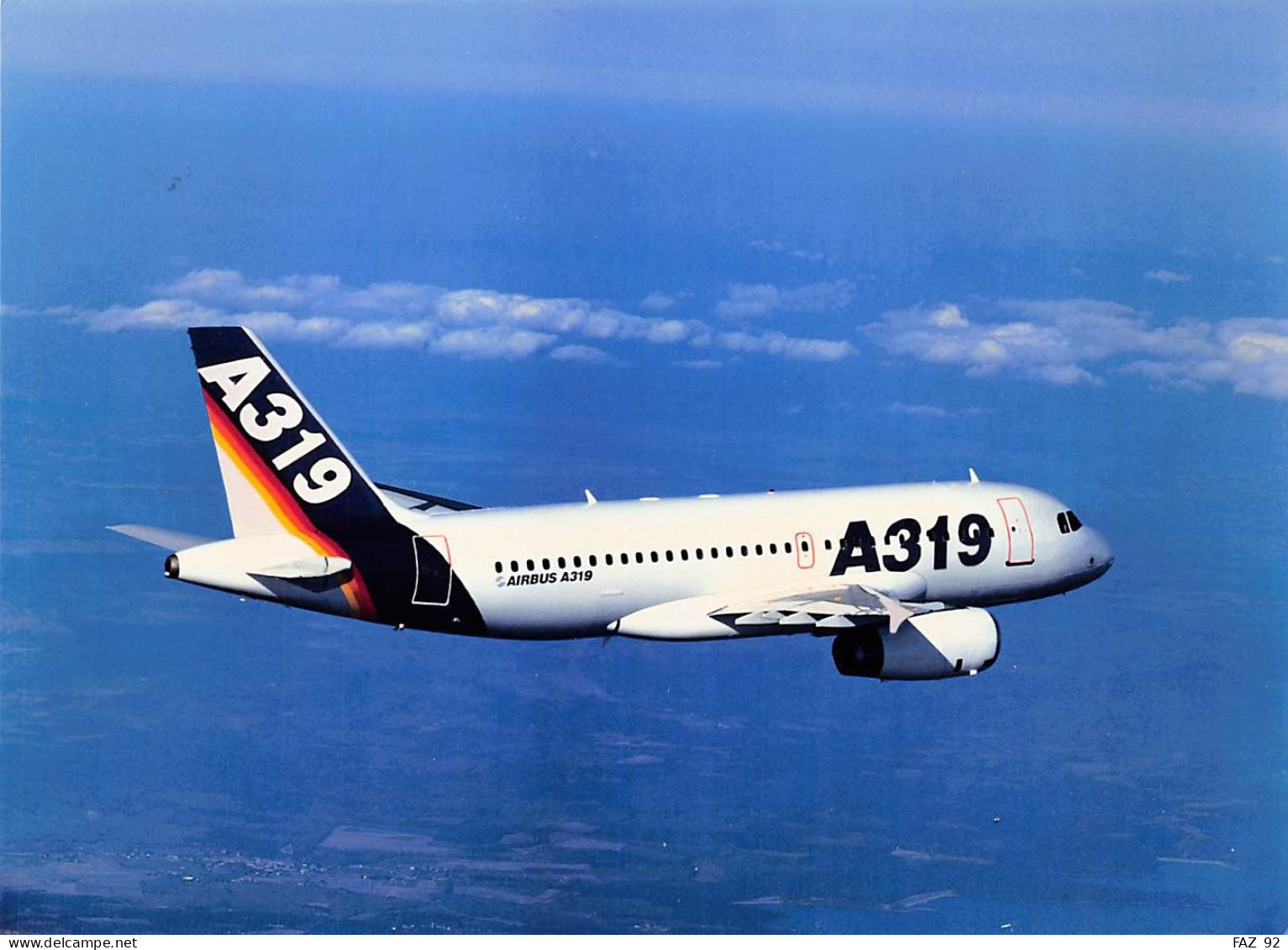 Airbus A319 In Airbus Industrie Colours - +/- 180 X 130 Mm. - Photo Presse Originale - Aviation