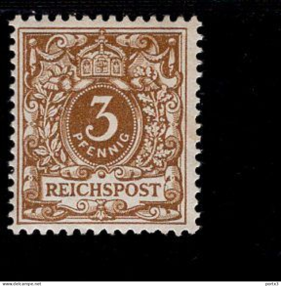 Deutsches Reich 45 C Wertziffer Mit Krone MLH * Mint Falz - Unused Stamps