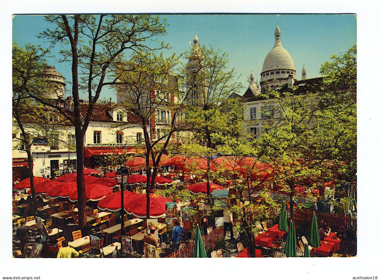 Paris - Montmartre - La Place Du Tertre Et Les Coupoles Du Sacré-Coeur - Sacré-Coeur