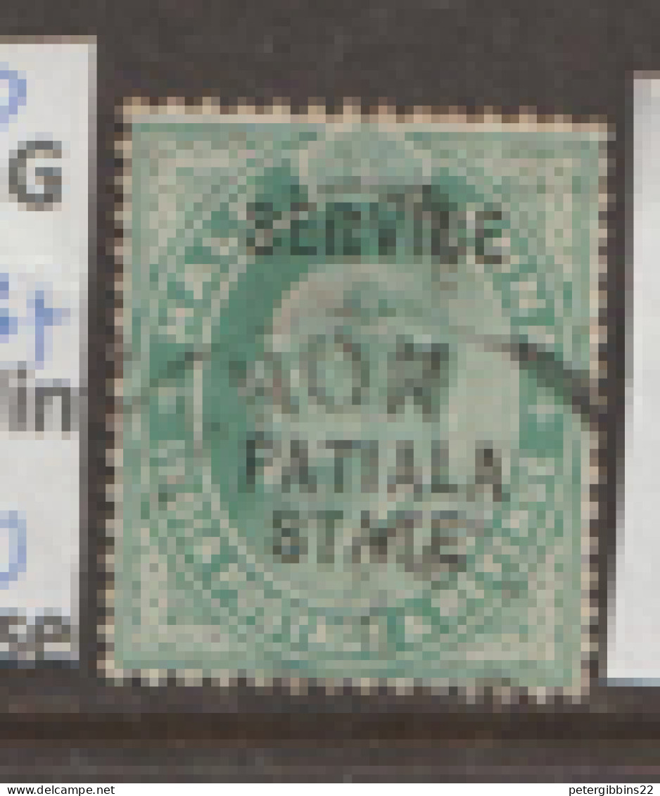 India Patiala Service  1902   SG  025  1/2a  Fine Used - Patiala