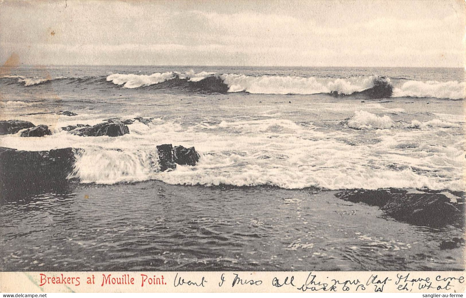 CPA / AFRIQUE DU SUD / BREAKERS AT MOUILLE POINT - Zuid-Afrika