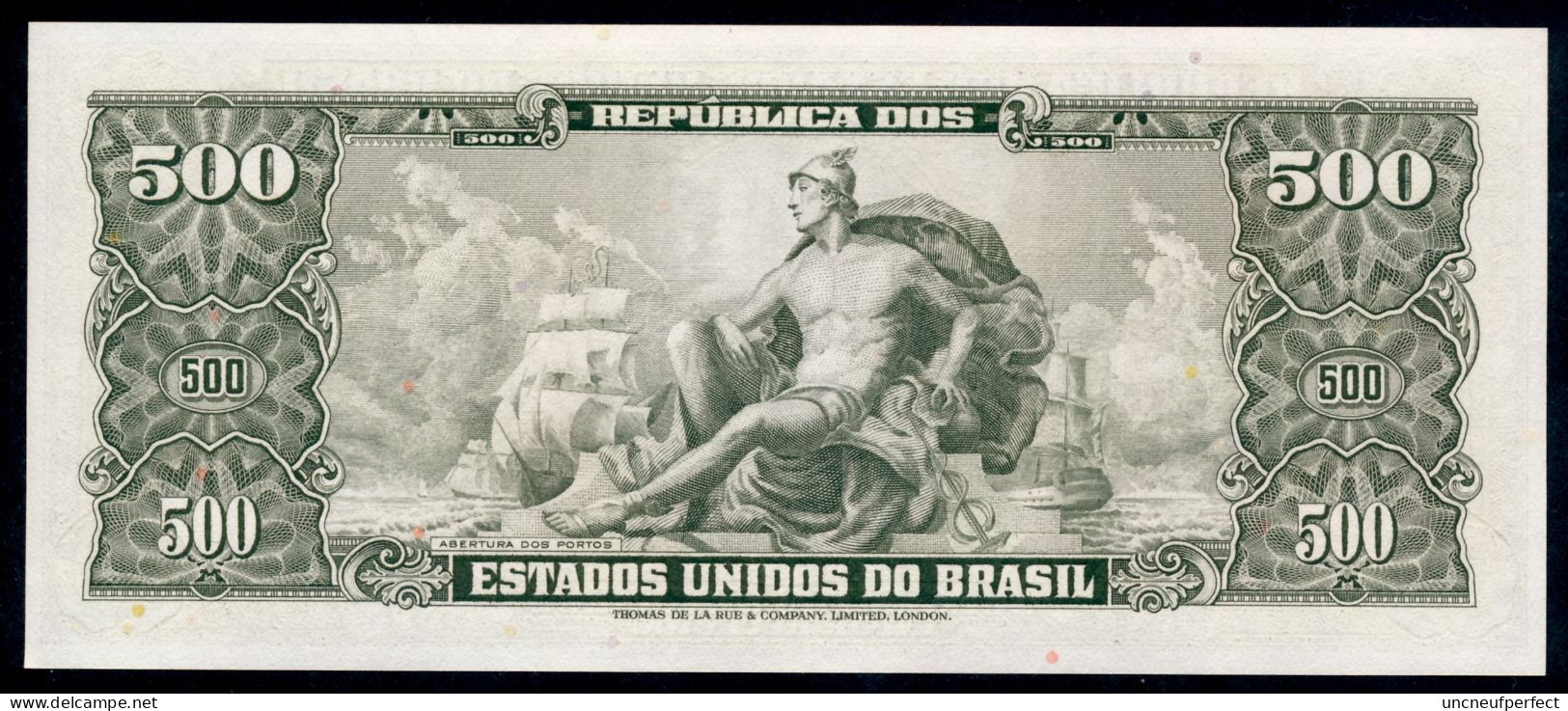 P 164d  500 Cruzeiros 1960 UNC NEUF Série 1108 N° 012987 - Brasil