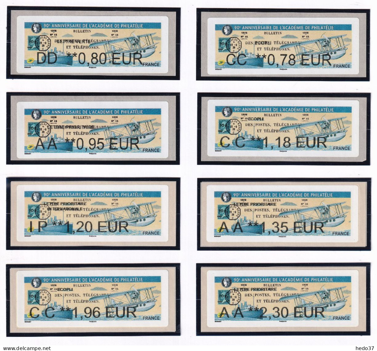 France Timbres De Distributeurs N°1236 - 8 Ex. - Neuf ** Sans Charnière - TB - 2010-... Viñetas De Franqueo Illustradas